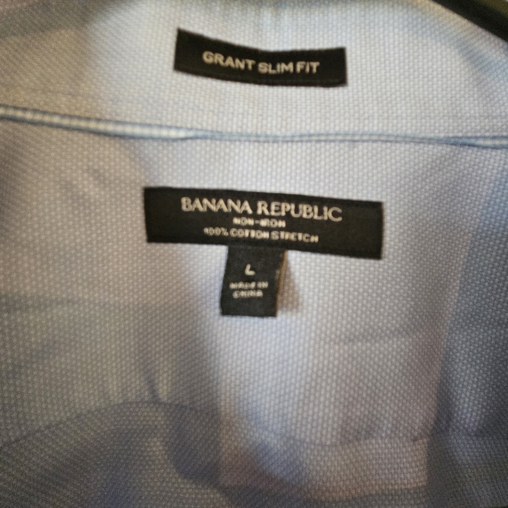 Banana Republic Sky Blue Dress Shirt - Picture 2 of 3